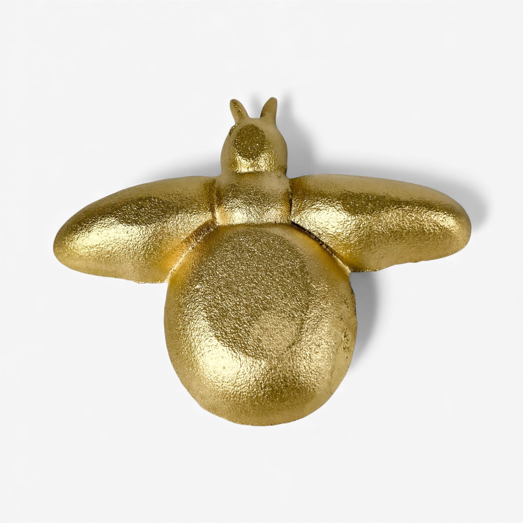 Bee Trinket Dish, Gold Cast Iron Jewelry and Key Tray Home Decor
