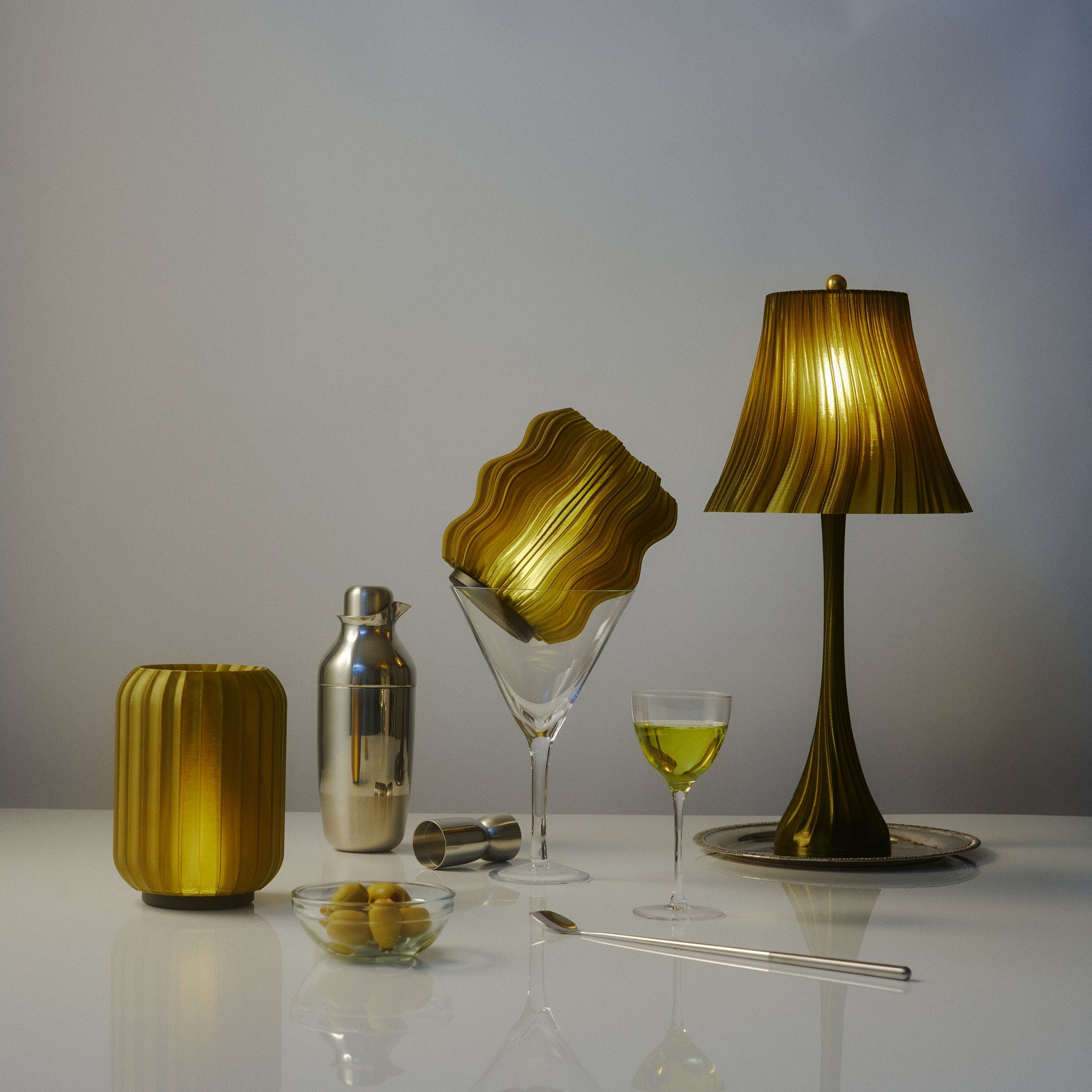 Cordless Mini Wavy Lamp